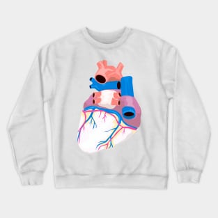 Human Heart Retro Crewneck Sweatshirt